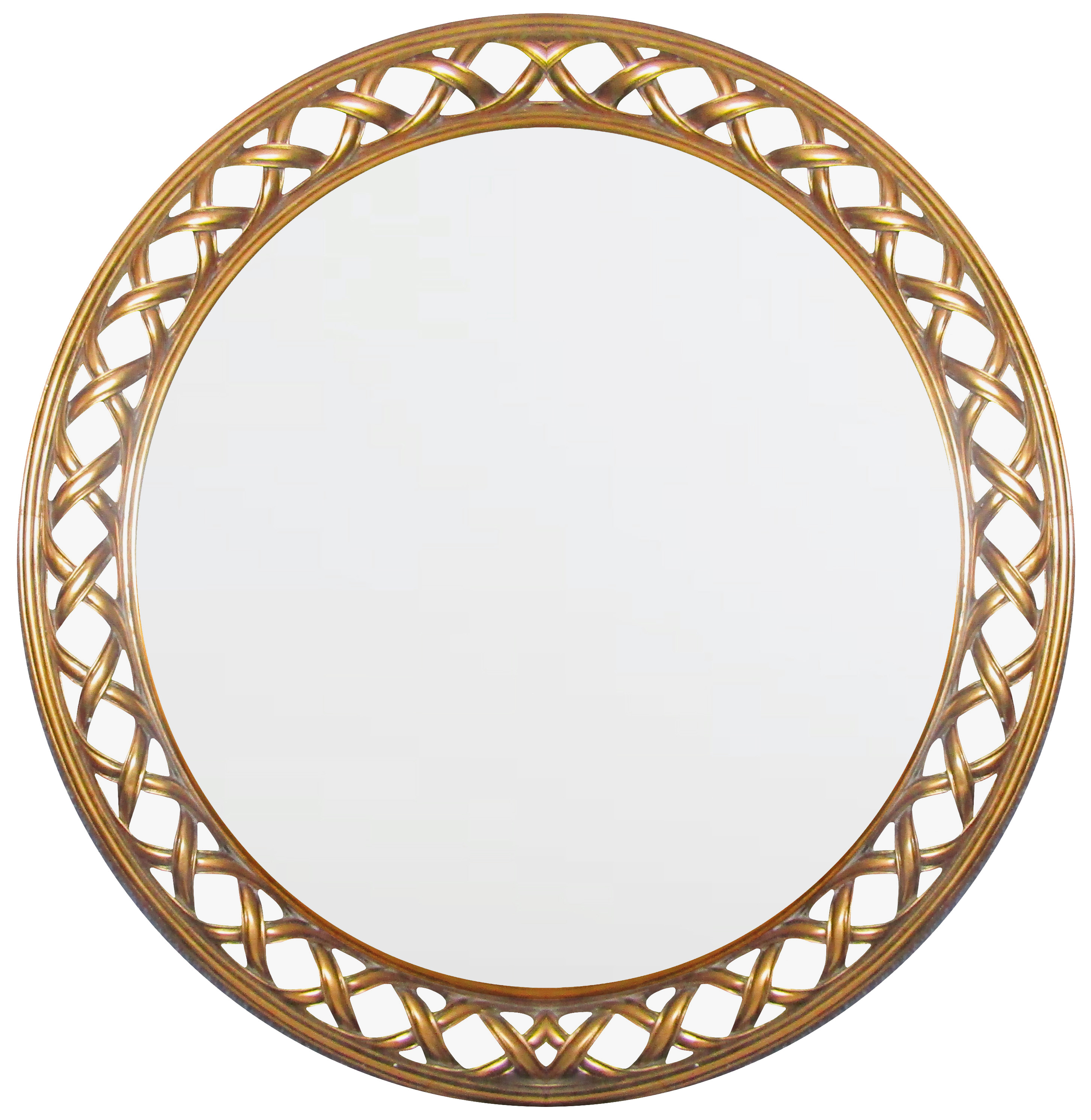 AF036 Wall décor art mirror gold classic ornate round